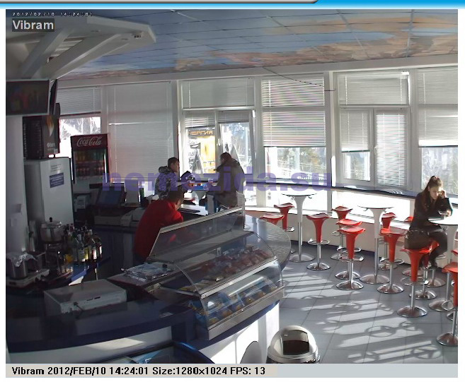 IP-видекамера в кафе