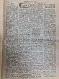 Газета New York Ledger page 11