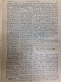 Газета New York Ledger page 5